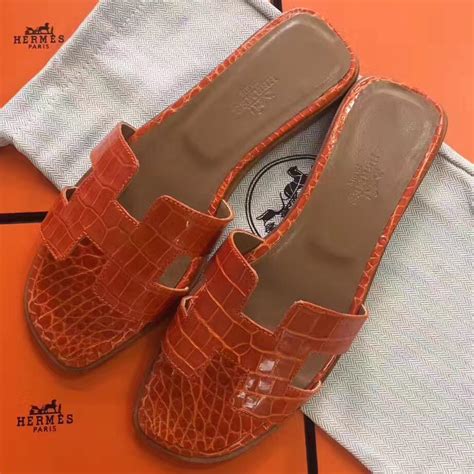 hermes oran sandals canada|Hermes oran crocodile sandals.